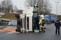 LKW umgestuerzt Niehler Hafen P033